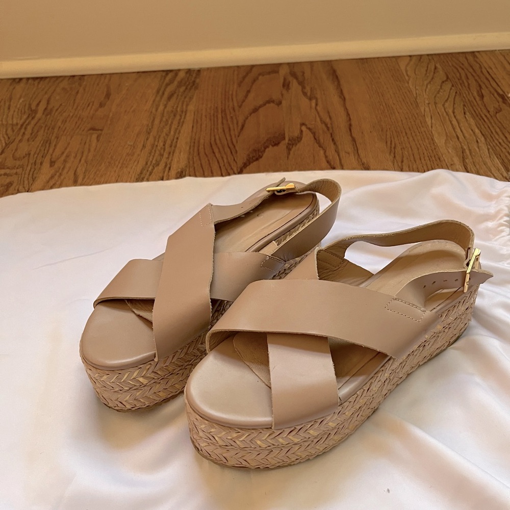 Kaanas flatform sandals, leather